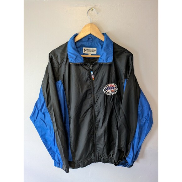 Vintage NASCAR Kurt Busch jacket, miller lite, penke racing windbreaker, Large - Picture 2 of 5